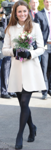 The pregnant Duchess of Cambridge with her tiny wee bump!
